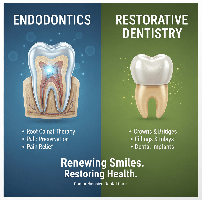 Endodontics and Restorative Dentistry Best Dental Care Clinic in Oman | Shinas Dental Clinic Endodontics and Restorative Dentistry in ghala muscat oman